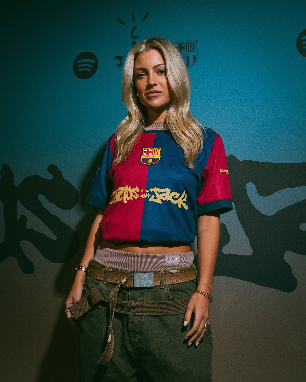 Thank you so much for having me. @fcbarcelona 🥲💙❤️.@travisscott @spotify @nike @nikefootball